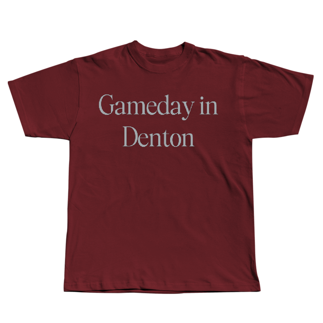 Texas Woman's University STUNT Maroon Gameday Tee - #13 Iris Cheung