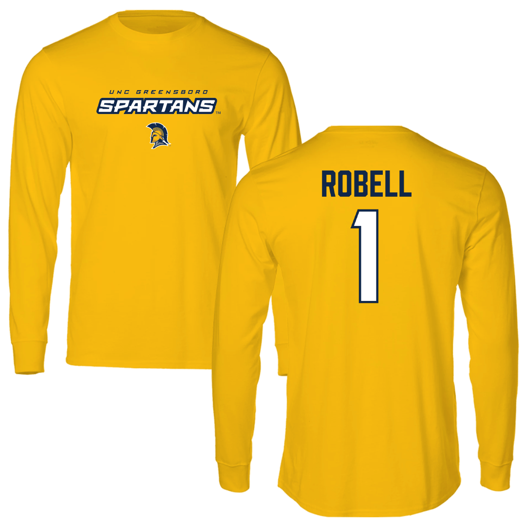 UNC Greensboro Soccer (W) Gold Long Sleeve - #1 Cara Robell