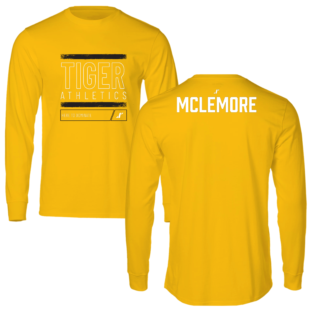 Grambling State University TF and XC Gold Dominate Performance Long Sleeve - Kimora McLemore