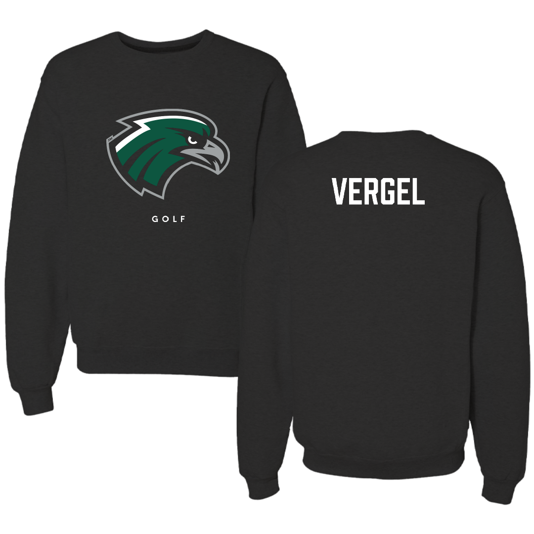 Northeastern State University Golf (M) Black Crewneck - Juan Vergel