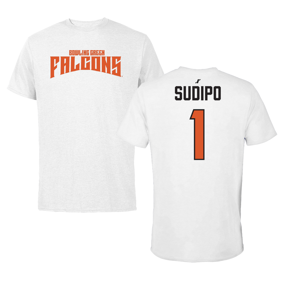 Bowling Green State University Football White Classic Tee - #1 Mateo Sudipo