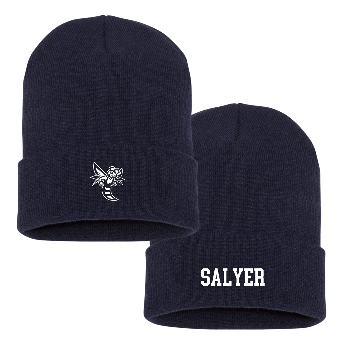 Emory & Henry College Baseball Navy Beanie - #49 Avery Salyer