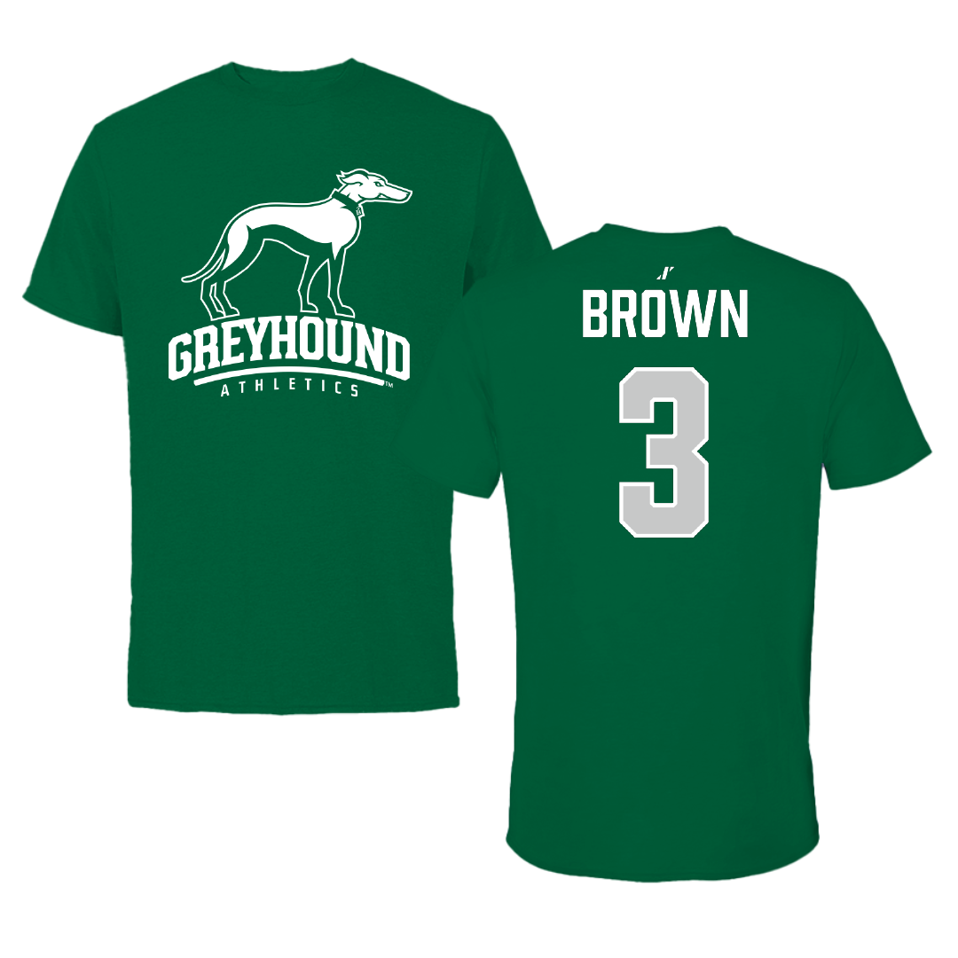 Eastern New Mexico University Volleyball Green Performance Tee - #3 Imahni Brown