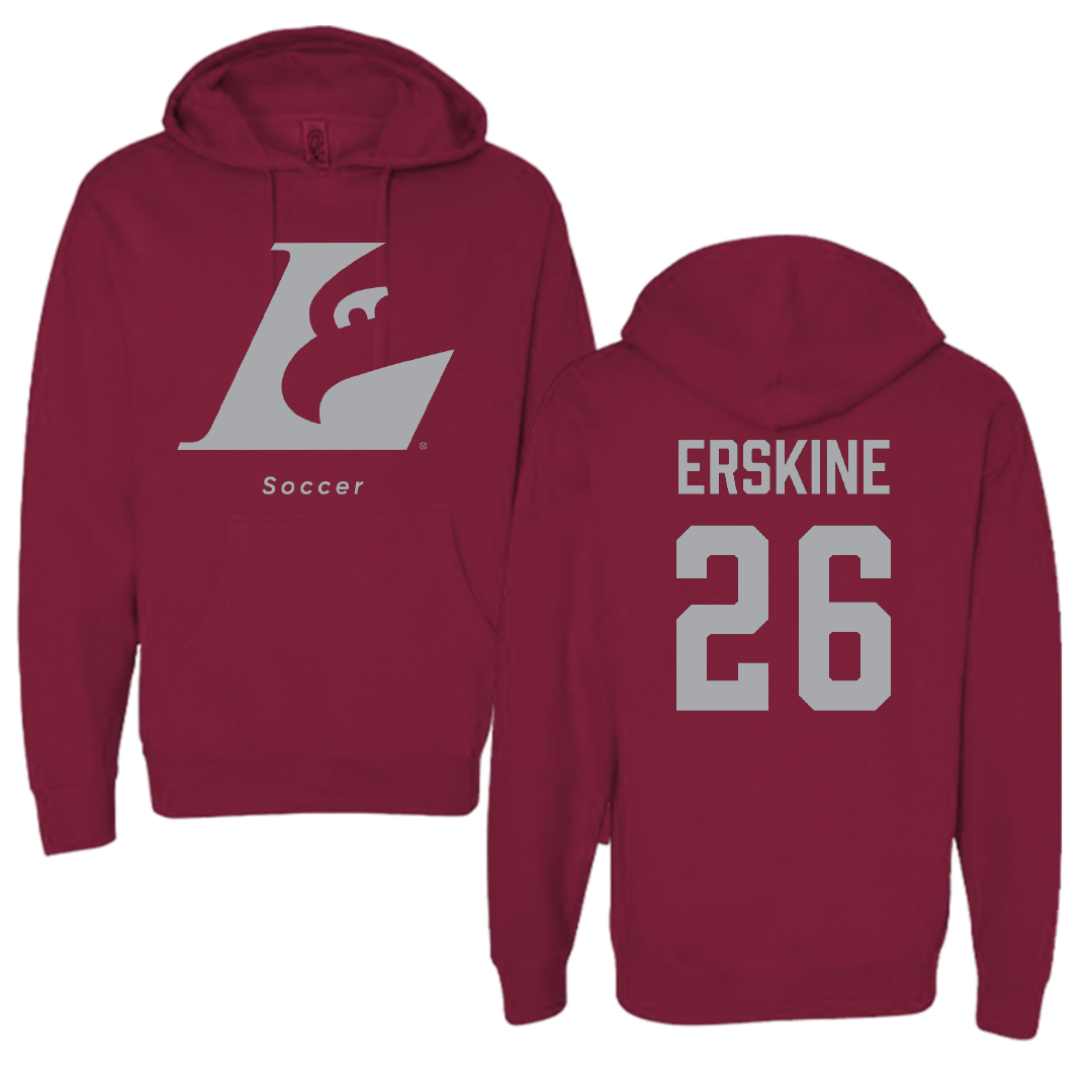 University of Wisconsin-La Crosse Soccer (W) Maroon Hoodie - #26 Ailsa Erskine