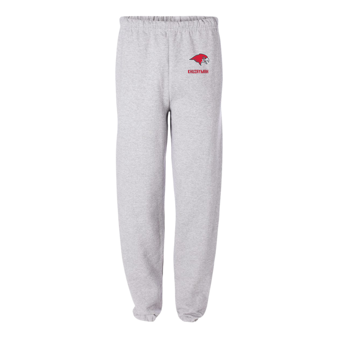 Montclair State University Football Light Gray Sweatpants - #28 Khalif Khuzaymah