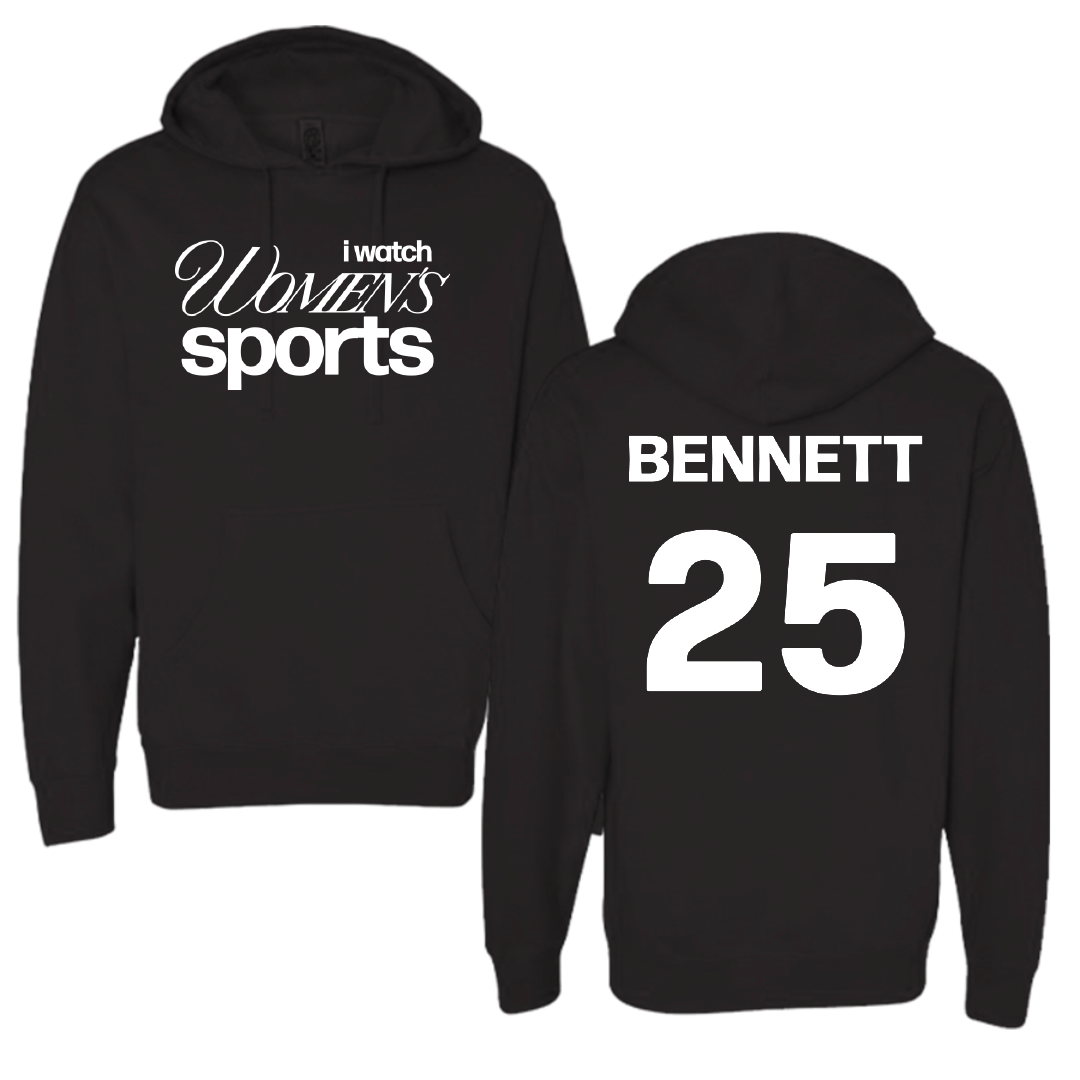 Long Island University Soccer Black WHM Hoodie - #25 Allison Bennett