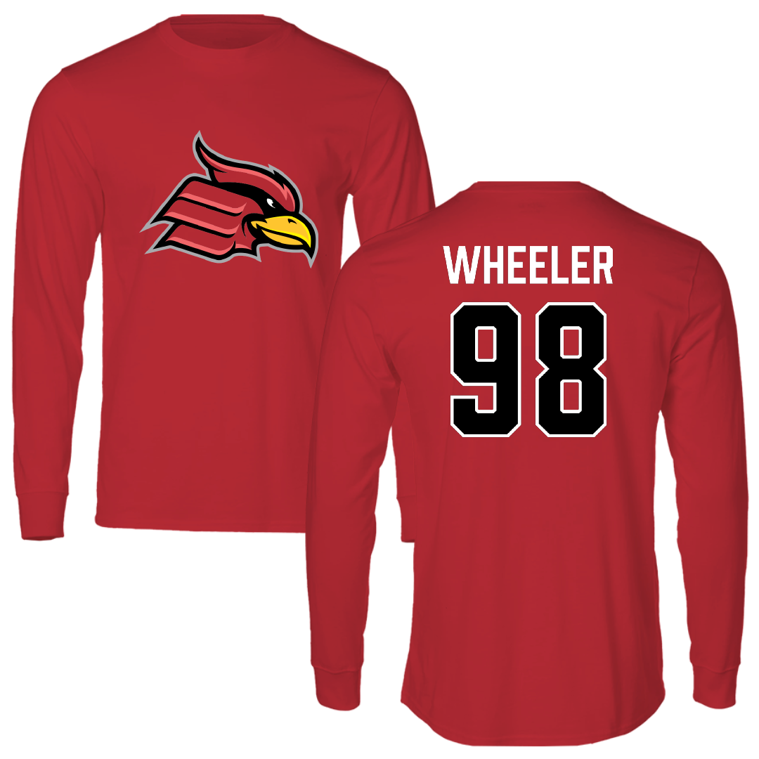 Wheeling University Rugby (W) Red Performance Long Sleeve - #98 Bailey Wheeler