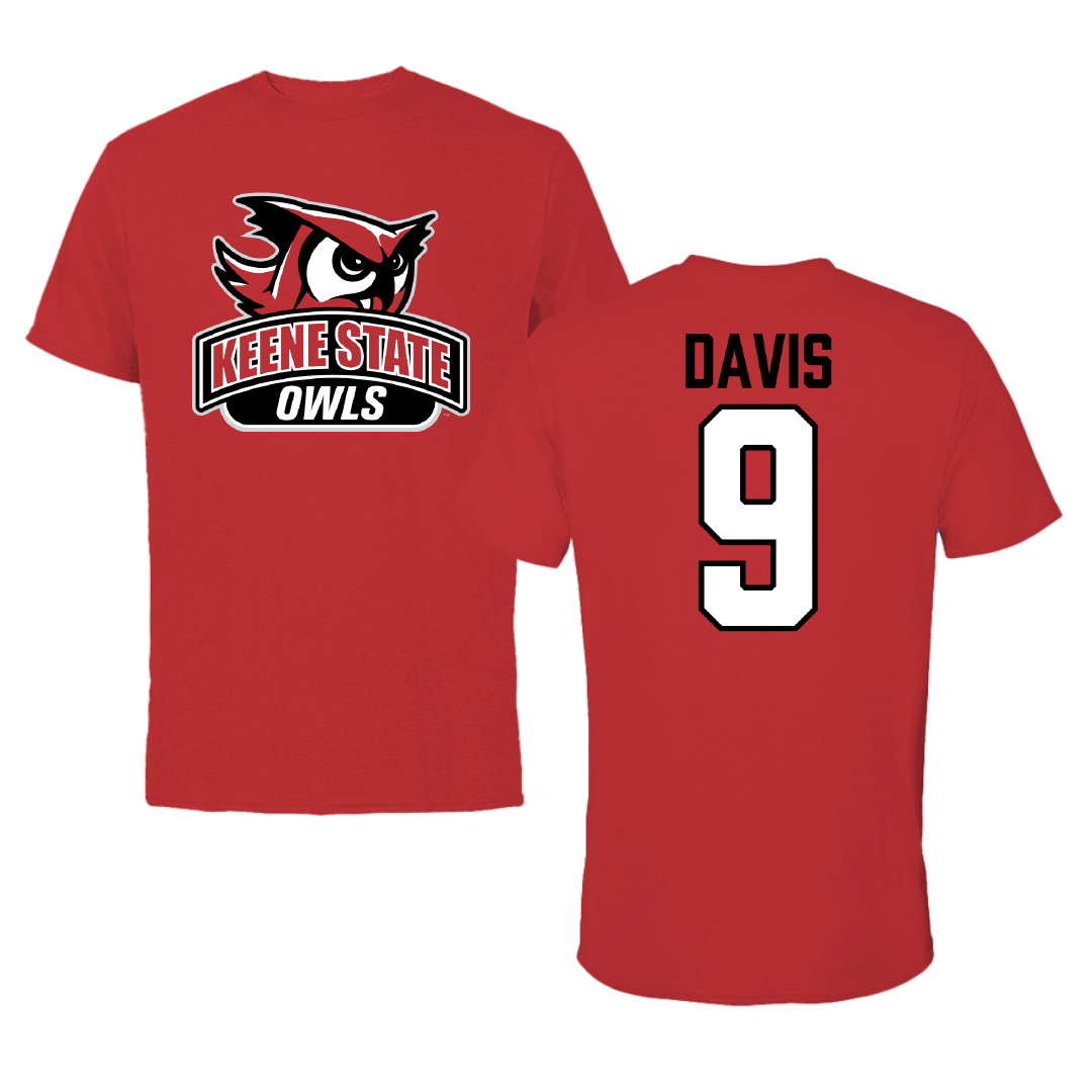 Keene State College Golf Red Tee - #9 Aidan Davis