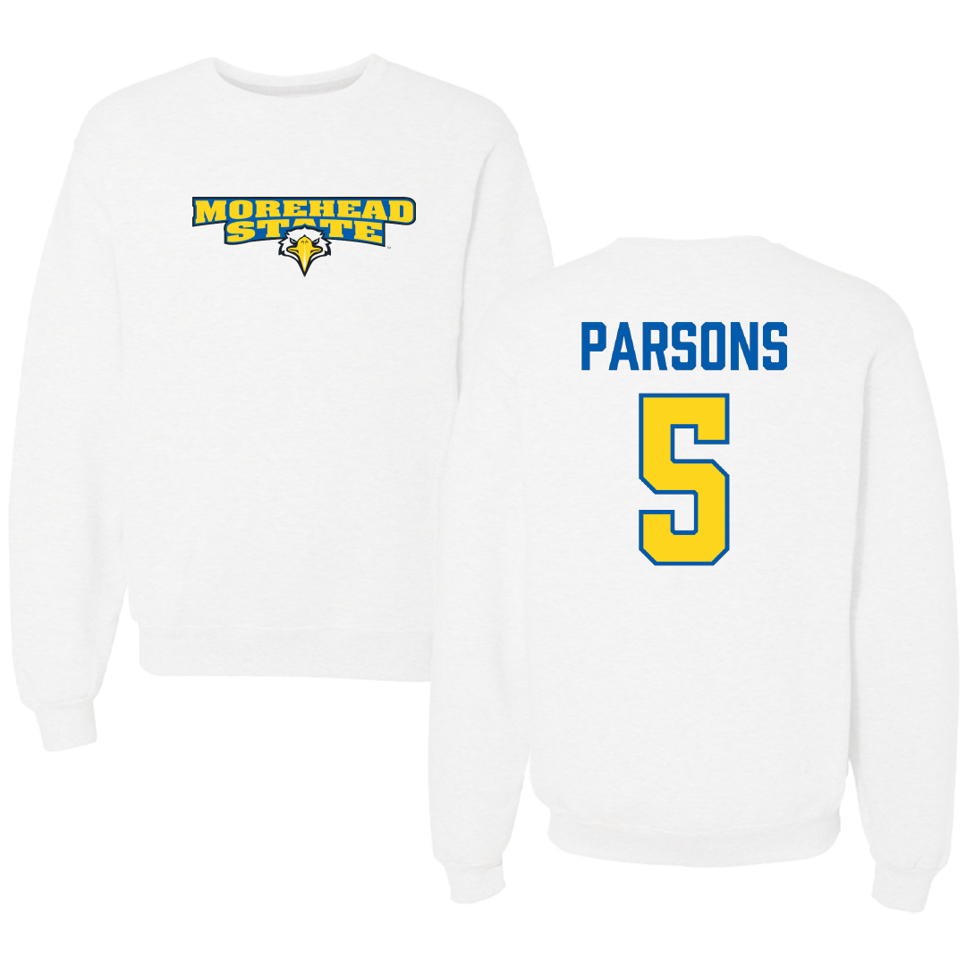 Morehead State University Football White Crewneck - #5 David Parsons