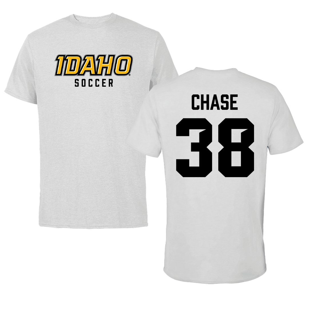 University of Idaho Soccer Light Gray Performance Tee - #38 Ashlyn Chase