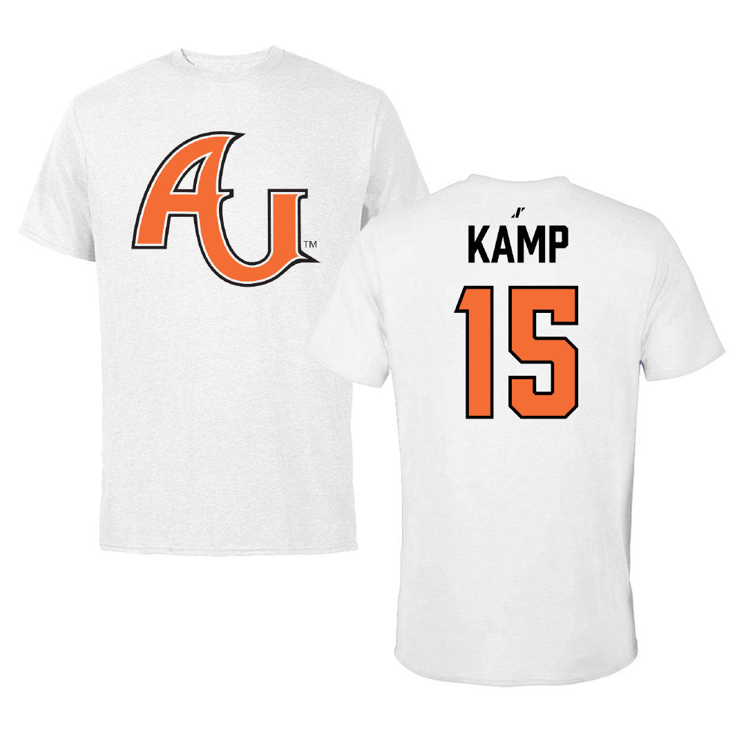 Anderson University (Indiana) Baseball White Tee - #15 Jackson Kamp