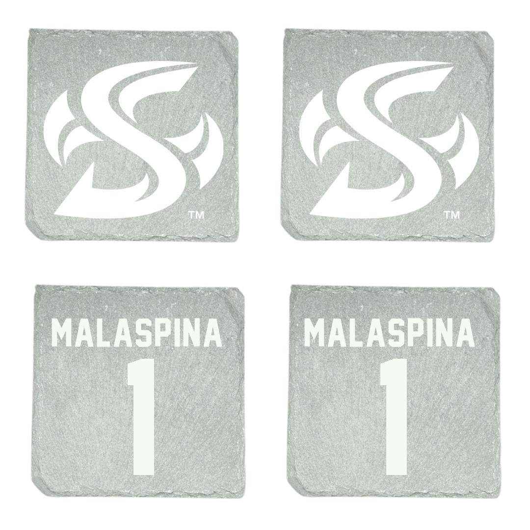 Sacramento State University Soccer (W) Stone Coaster (4 Pack)  - #1 Alexa Malaspina