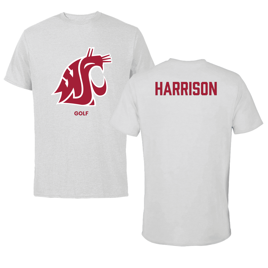 Washington State University Golf (M) Light Gray Tee - Garrett Harrison