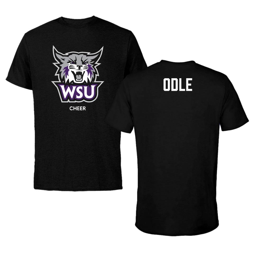 Weber State University Cheer Black Tee - Caylee Odle