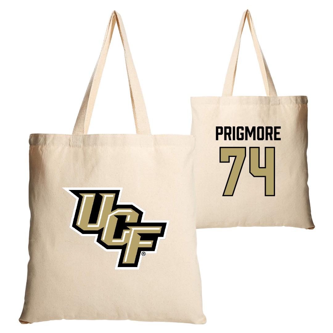 University of Central Florida Football Tan Canvas Tote Bag - #74 Matthew Prigmore