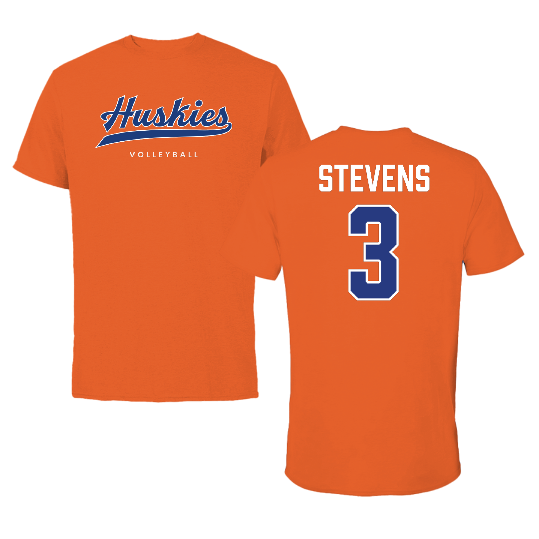 Houston Christian University Volleyball Orange Tee - #3 Savanna Stevens