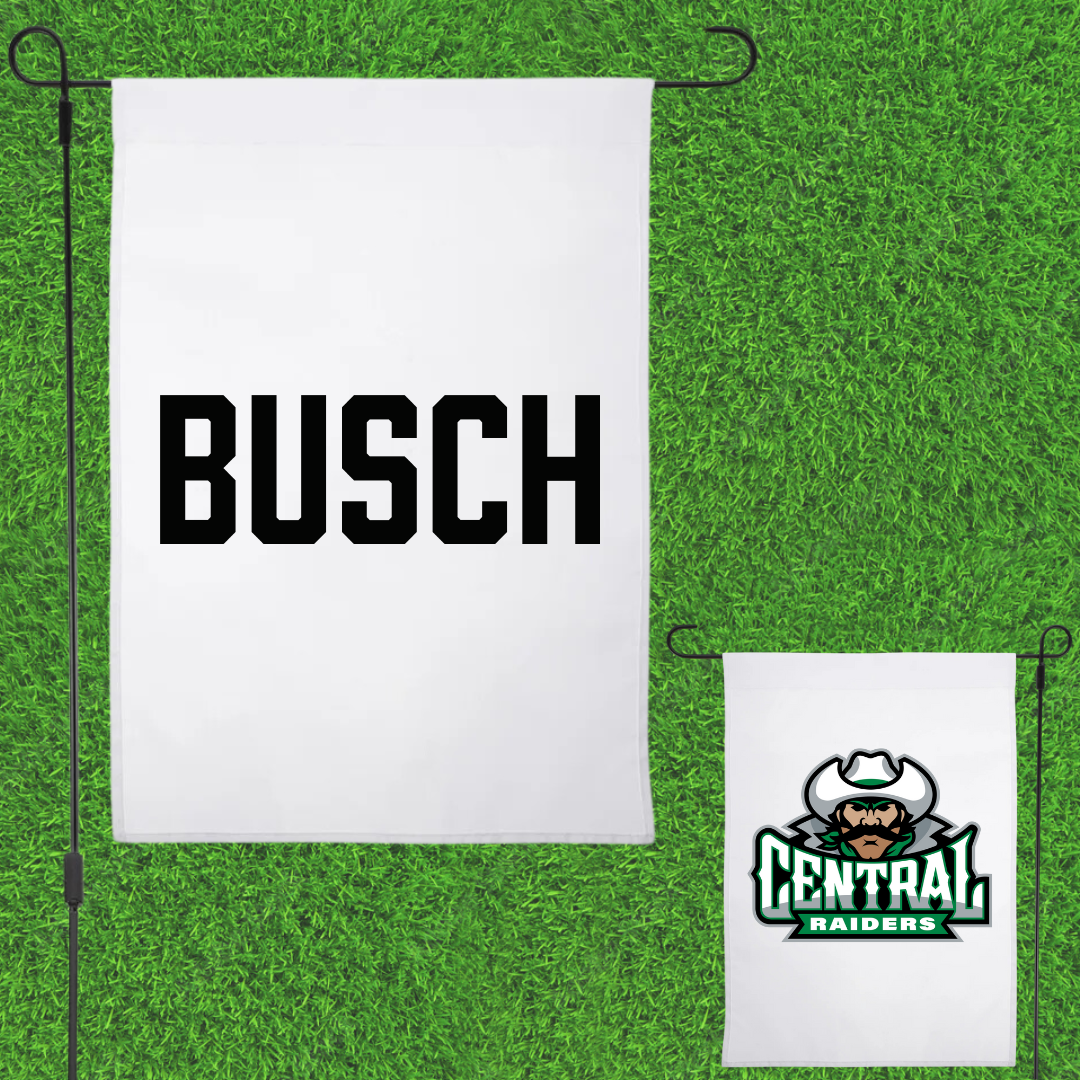 Central Community College at Columbus Golf (M) White Garden Flag - Keaton Busch