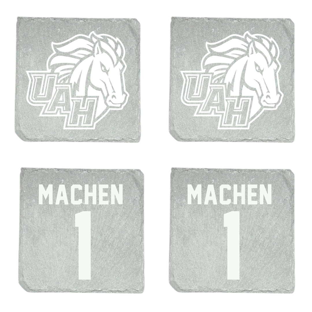 Huntsville Basketball (W) Stone Coaster (4 Pack)  - #1 Bellah Machen