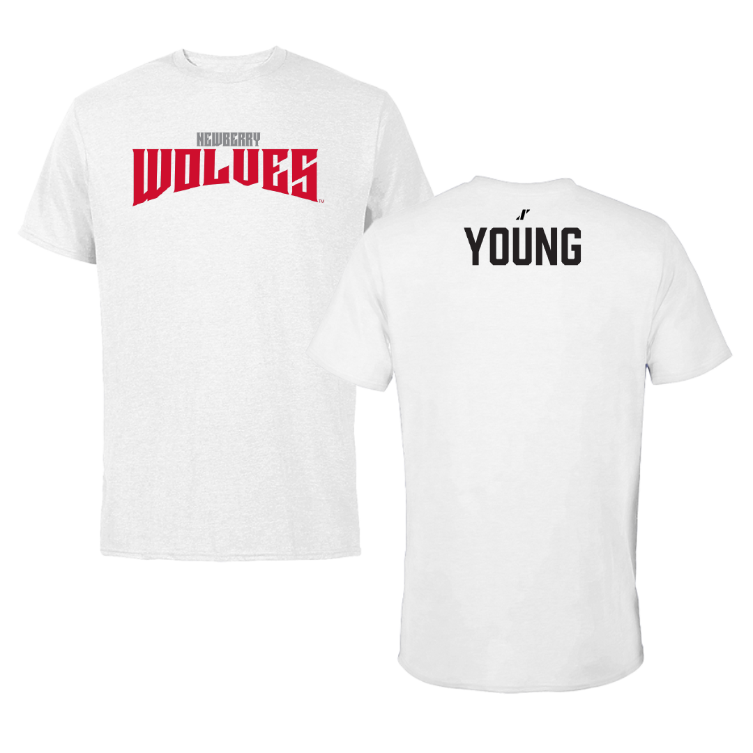 Newberry College Football White Classic Performance Tee - Brett Young