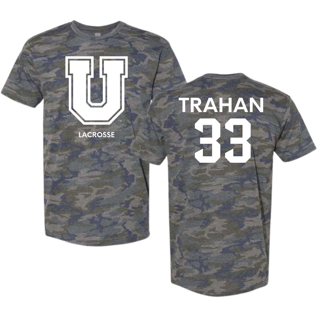 Union College Lacrosse (M) Vintage Camo Tee - #33 Gavin Trahan
