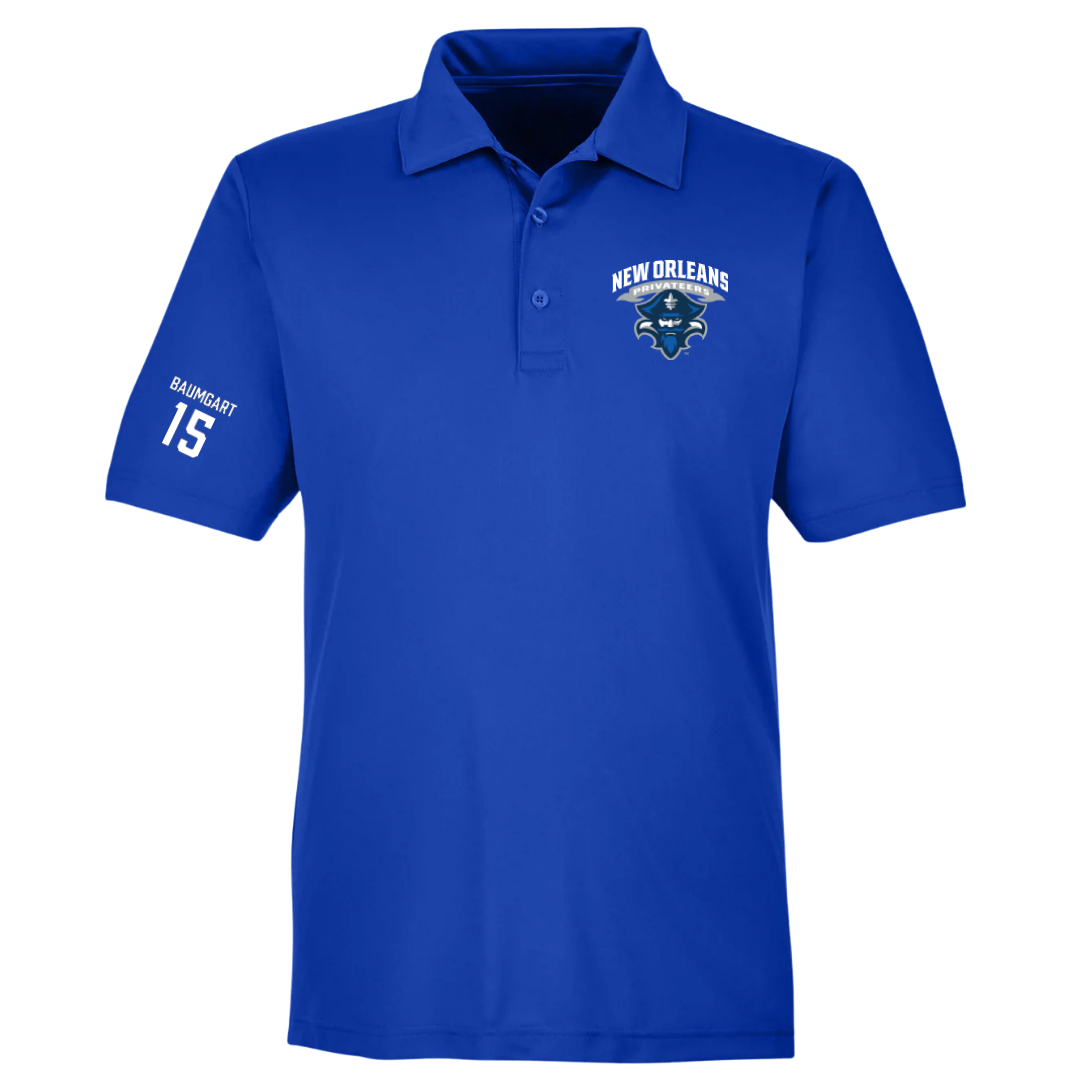 University of New Orleans Beach Volleyball Blue Polo - #15 Serena Baumgart