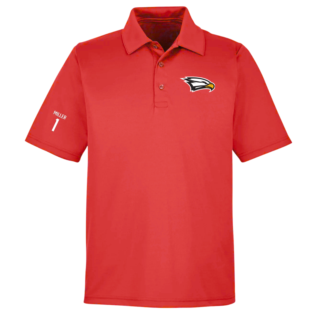 Polk State College Soccer (W) Red Polo - #1 Ashley Miller