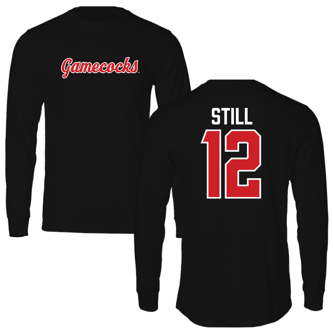 Jacksonville State University Soccer Black Performance Long Sleeve - #12 Brookelyn Still