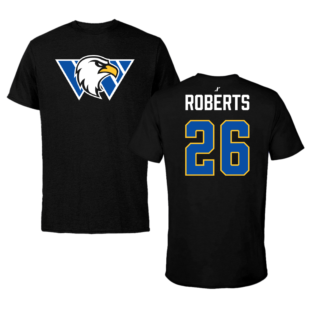 Williams Baptist University Baseball Black Tee - #26 Owen Roberts