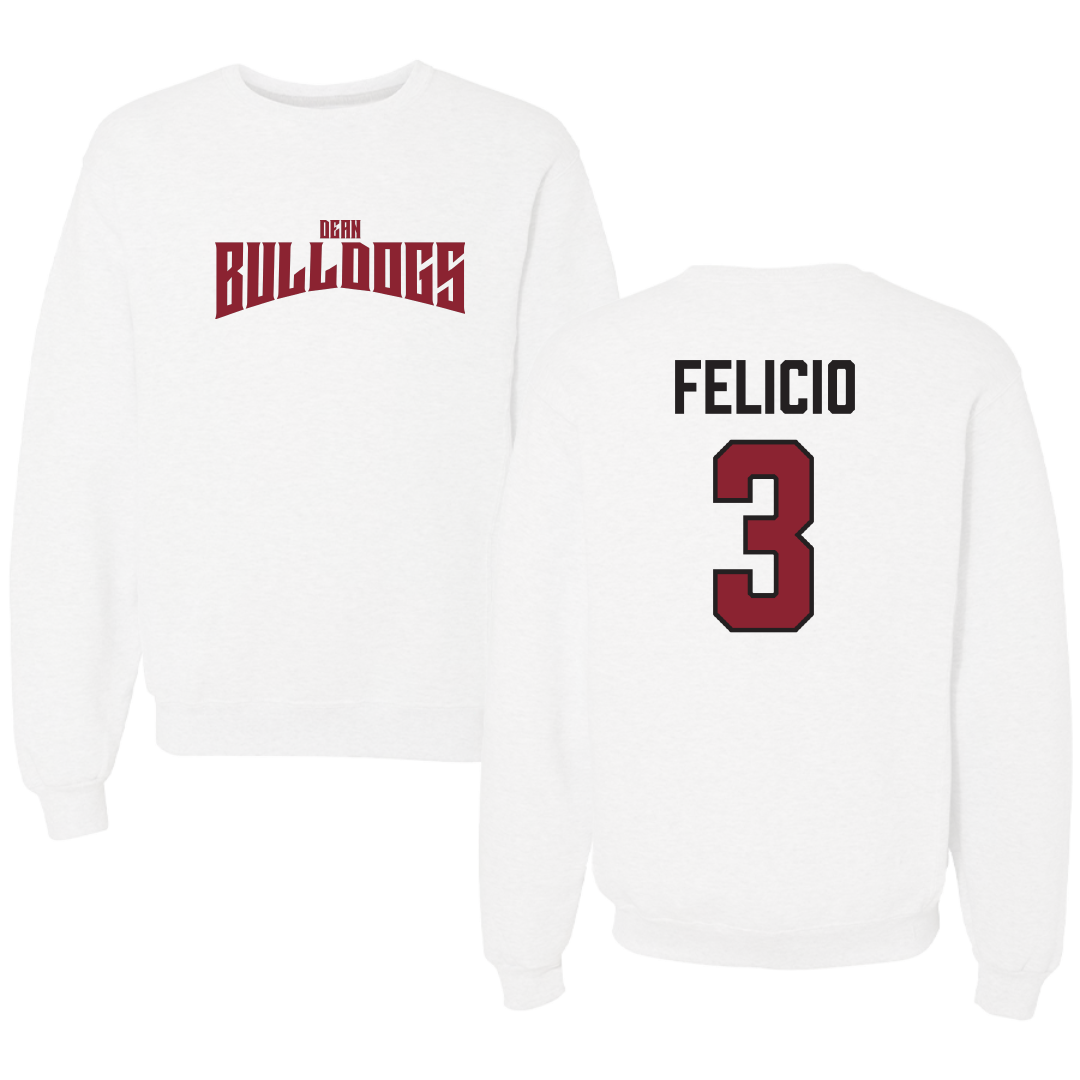 Dean College Volleyball White Classic Crewneck - #3 Arthur Felicio