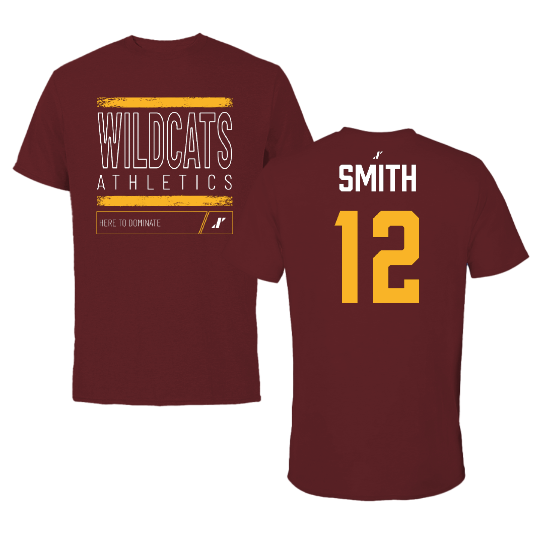 Bethune-Cookman University Softball Maroon Dominate Tee - #12 Serenity Smith