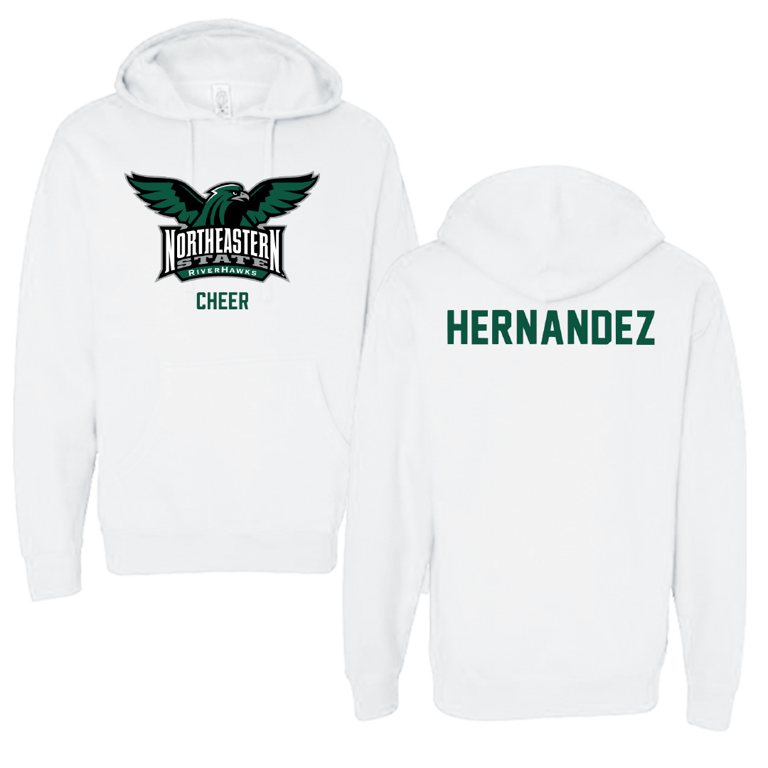 Northeastern State University Cheer White Hoodie - Lizette Hernandez