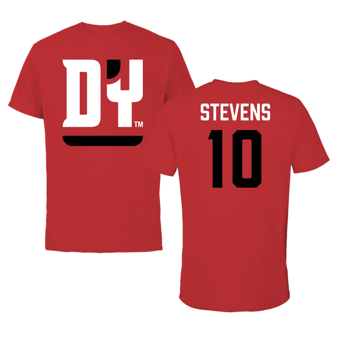 D'Youville University Lacrosse (W) Red Tee - #10 Raegan Stevens