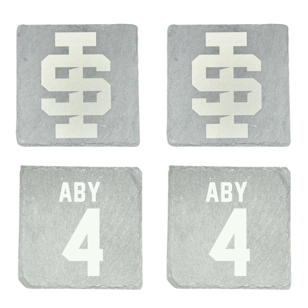 Idaho State University Basketball Stone Coaster (4 Pack)  - #4 Alyse Aby
