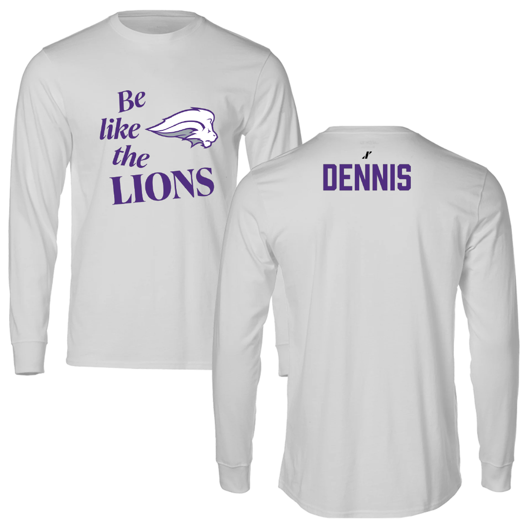 Nelson University Baseball Light Gray Be Like Us Long Sleeve - Caleb Dennis
