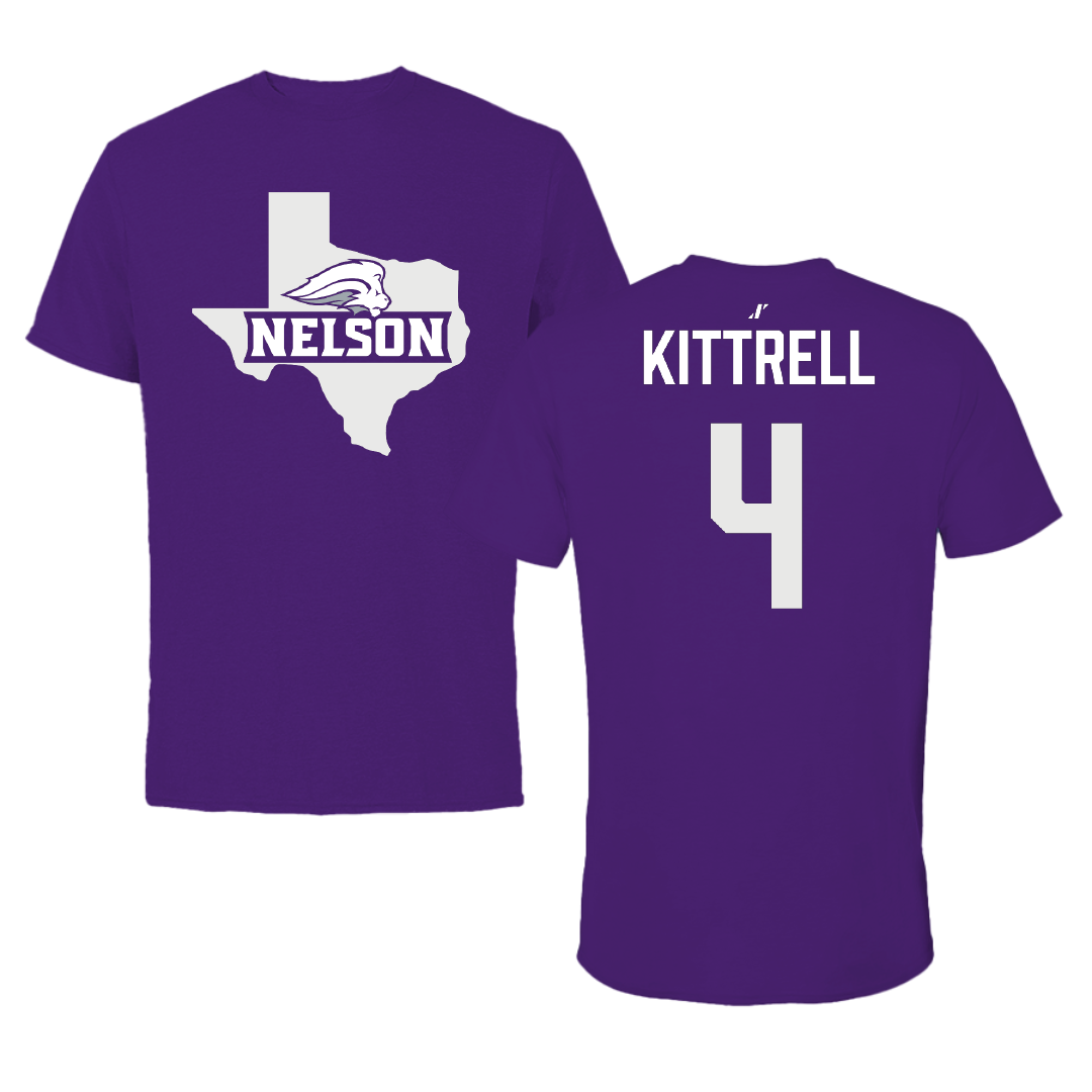 Nelson University Softball Purple State Performance Tee - #4 Parker Kittrell