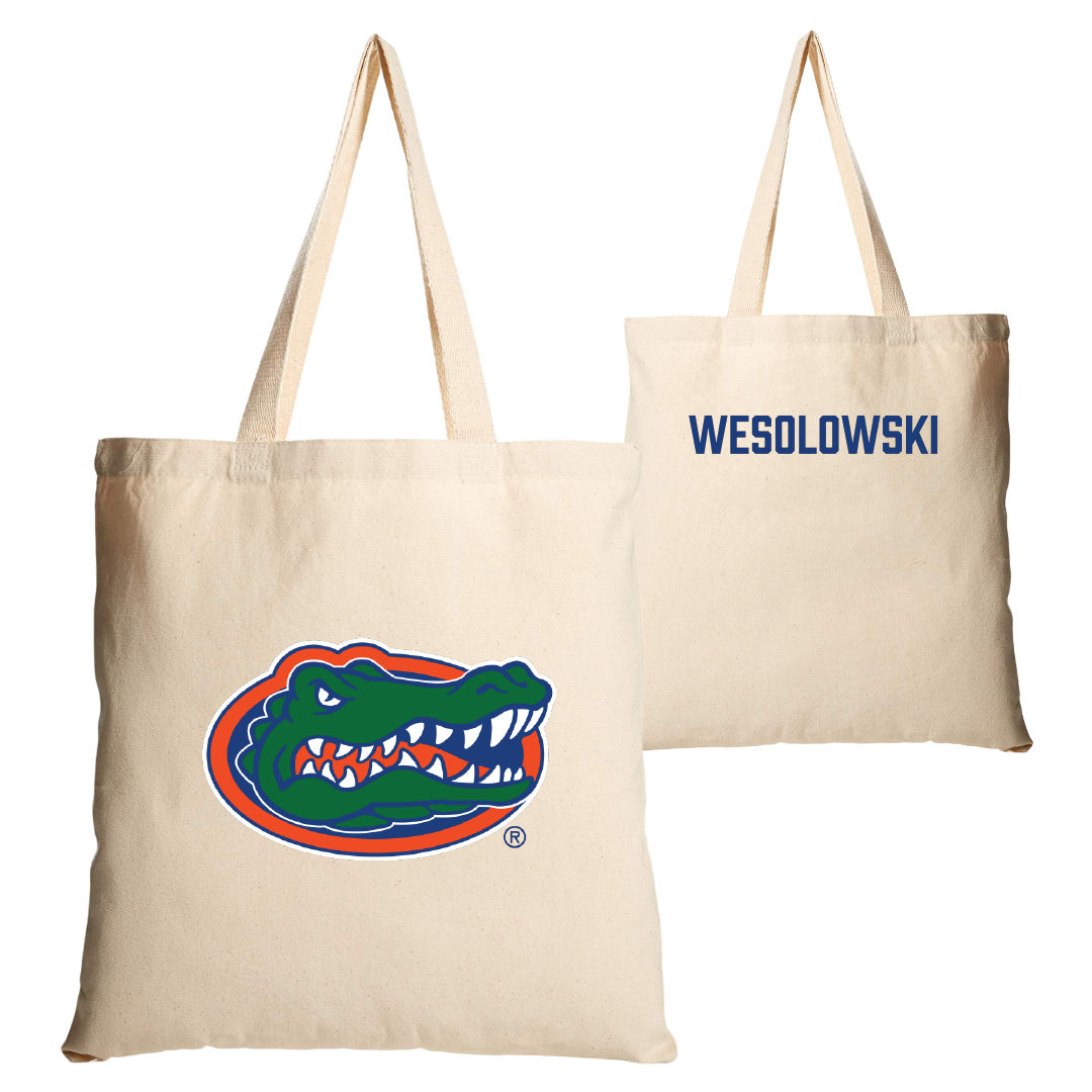University of Florida Softball Tan Canvas Tote Bag - Ella Wesolowski