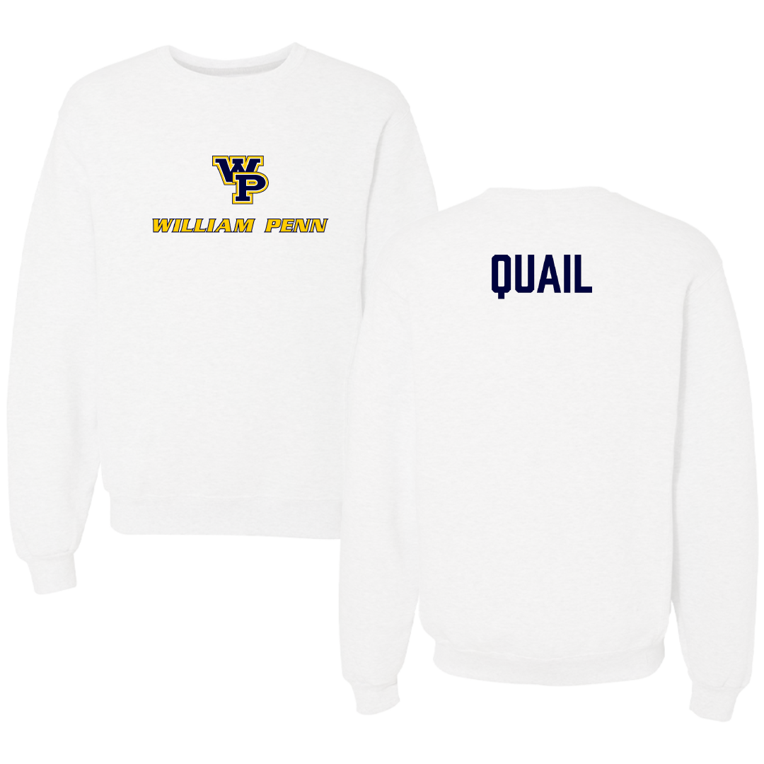 William Penn University Golf (W) White Crewneck - Olivia Quail