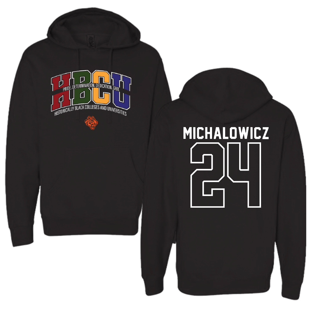 Savannah State University Baseball Black HBCU Hoodie - #24 Will Michalowicz