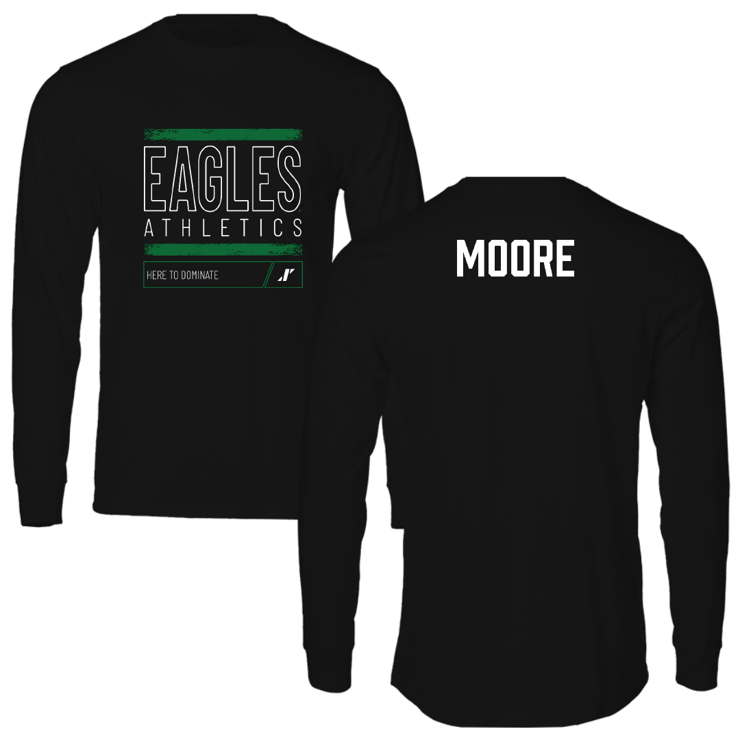 Eastern Michigan University Rowing Black Dominate Performance Long Sleeve - Kendall Moore