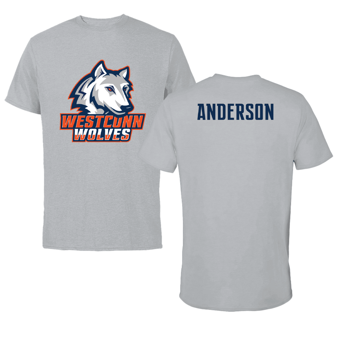 Western Connecticut State University Baseball Sport Gray Tee - Cooper Anderson