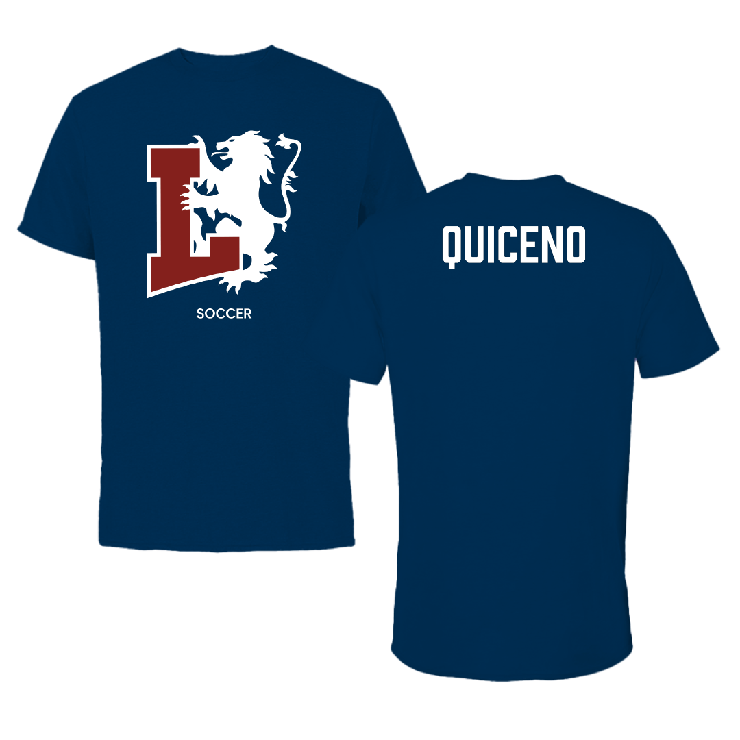 Lyon College Soccer (M) Navy Tee - Jacob Quiceno