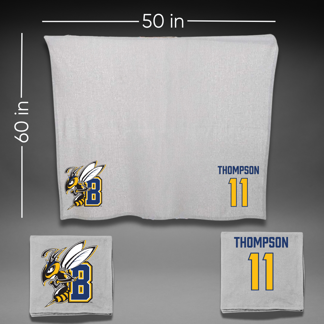 Montana State University Billings Soccer Gray Blanket - #11 Abby Thompson