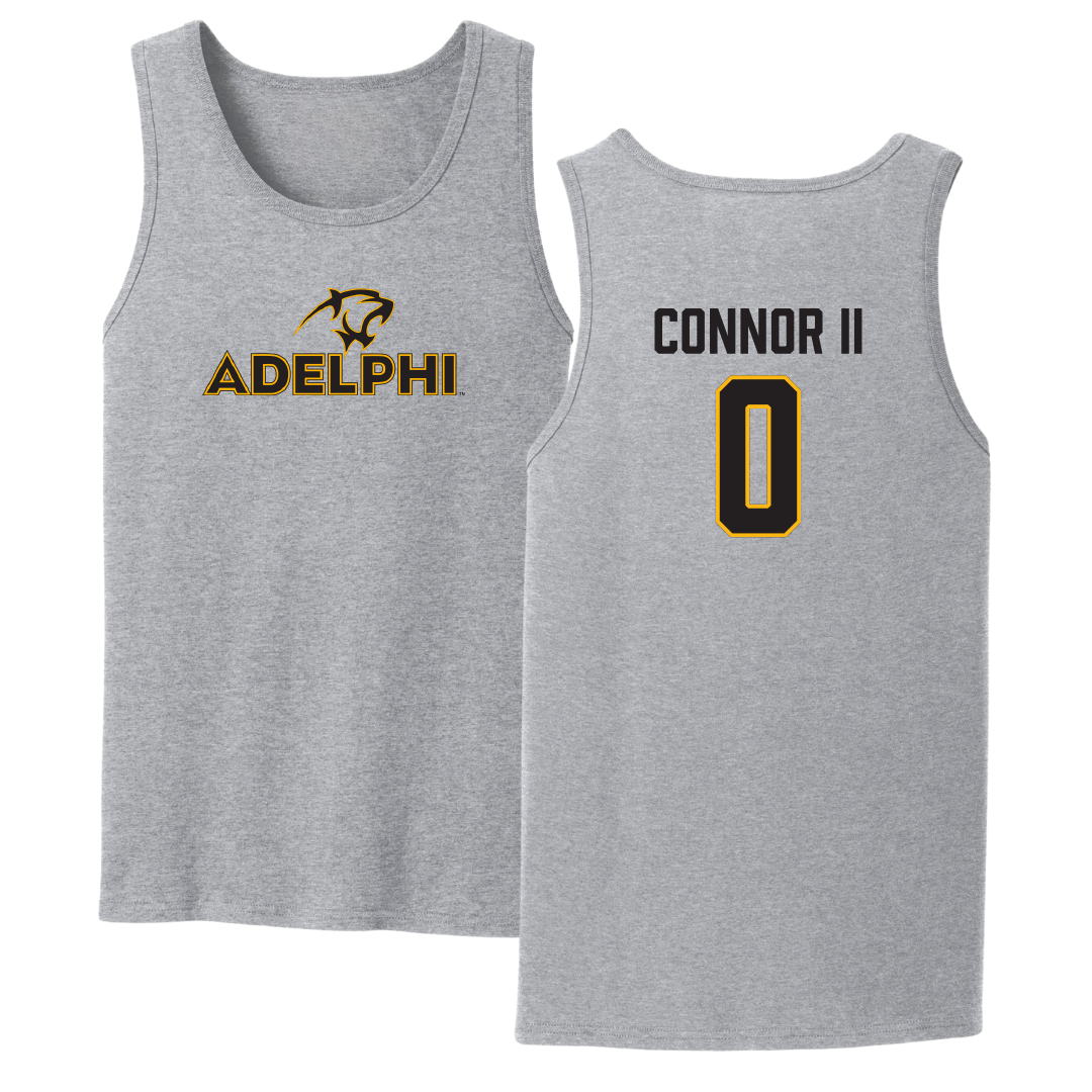 Adelphi University Basketball Sport Gray Tank Top - #0 Al-Fatir Connor II