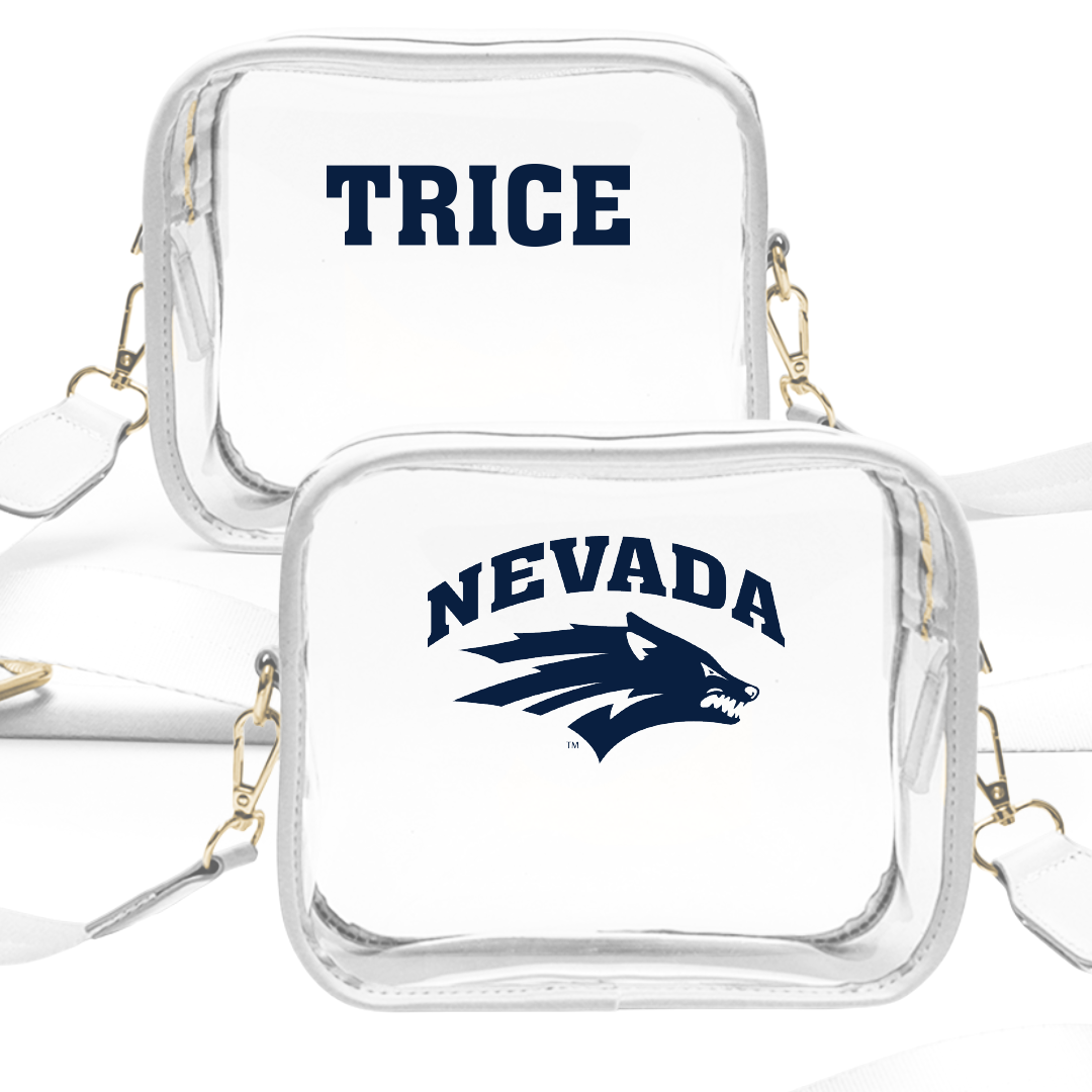 University of Nevada Stunt White Clear Stadium Bag - Isaiah Trice