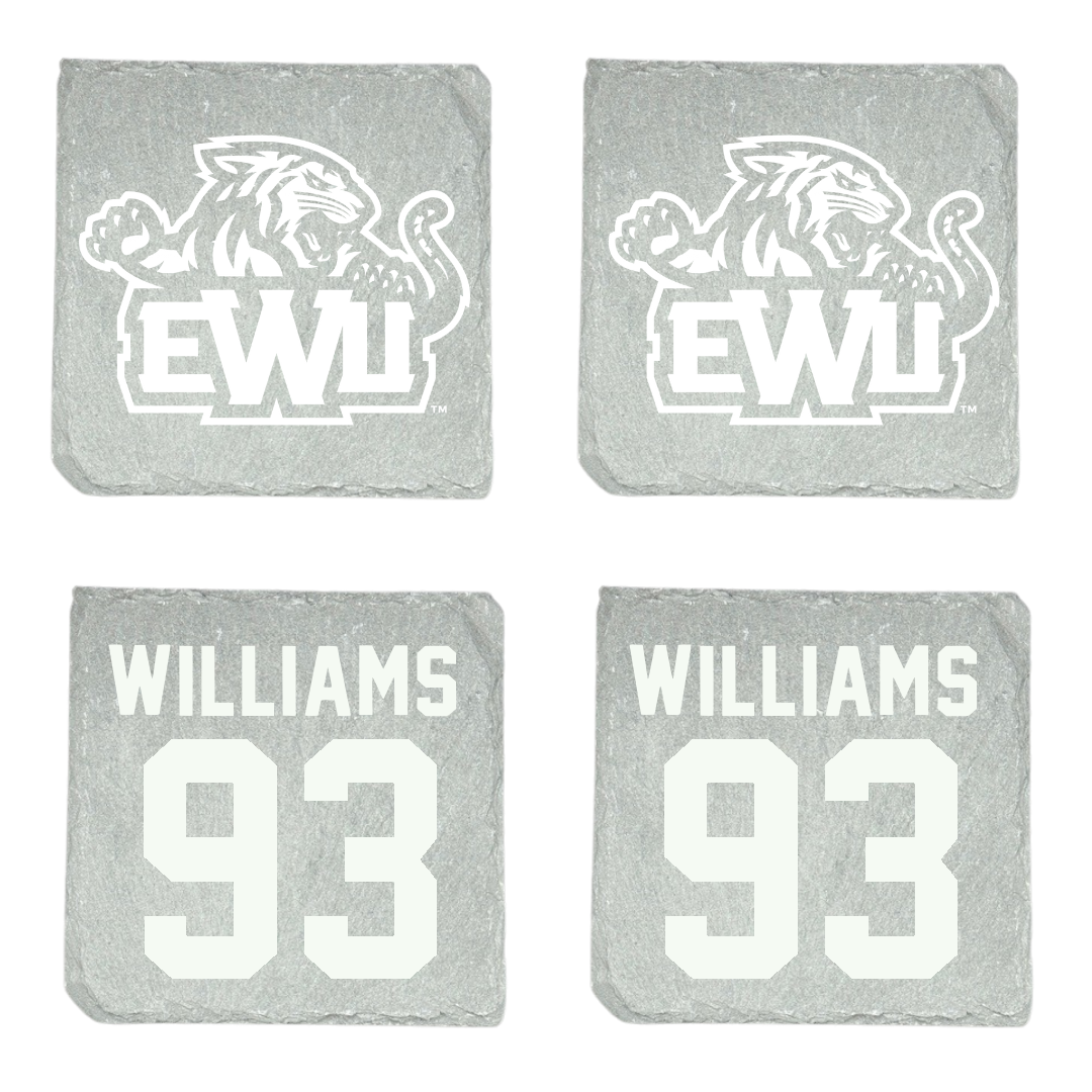 Edward Waters University Football Stone Coaster (4 Pack)  - #93 Davari Williams