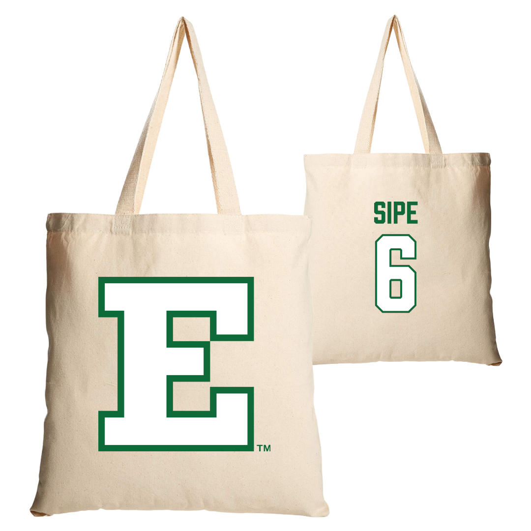 Eastern Michigan University Volleyball Tan Canvas Tote Bag - #6 Madelyn Sipe