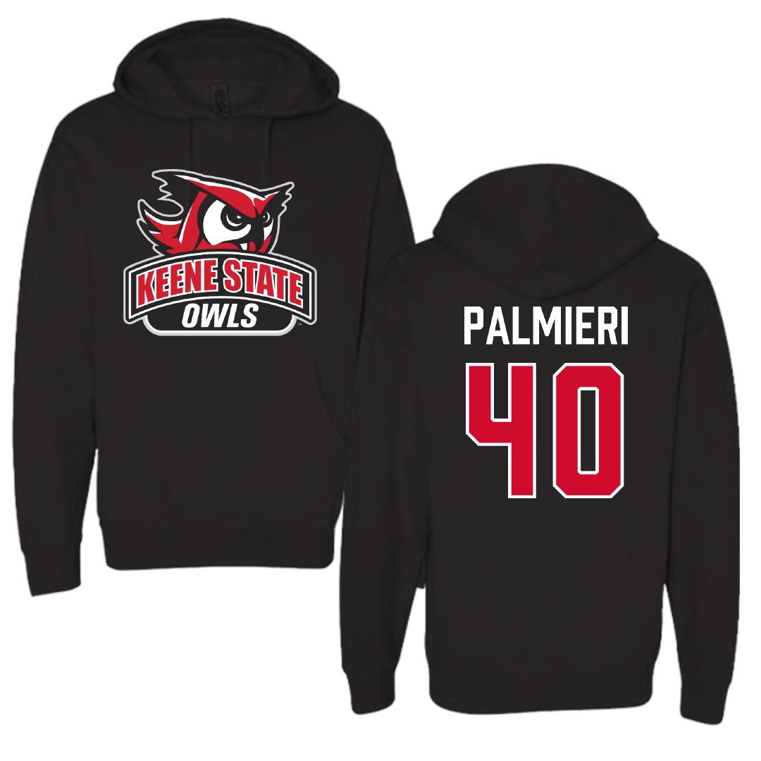 Keene State College Lacrosse (M) Black Hoodie - #40 Jackson Palmieri