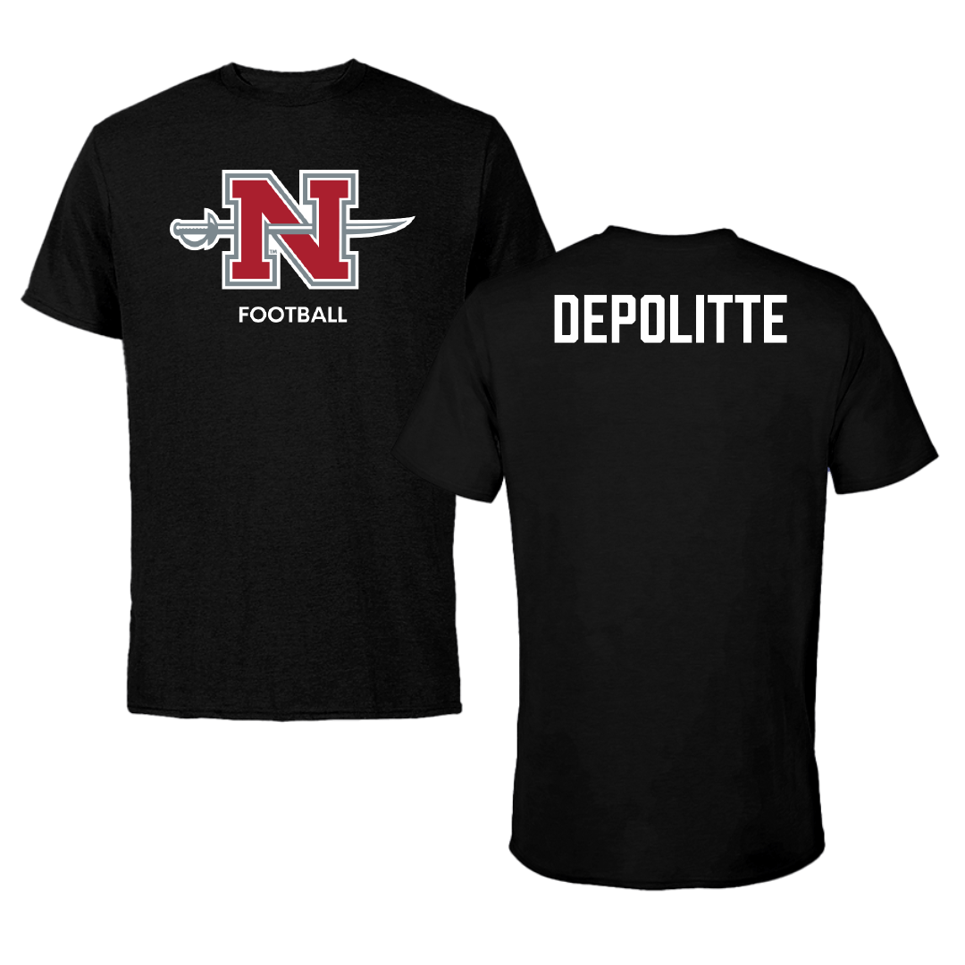 Nicholls State University Football Black Mascot Tee - Peyton Depolitte