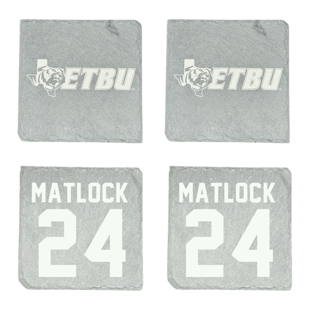 East Texas Baptist University Soccer Stone Coaster (4 Pack)  - #24 Ainsley Matlock