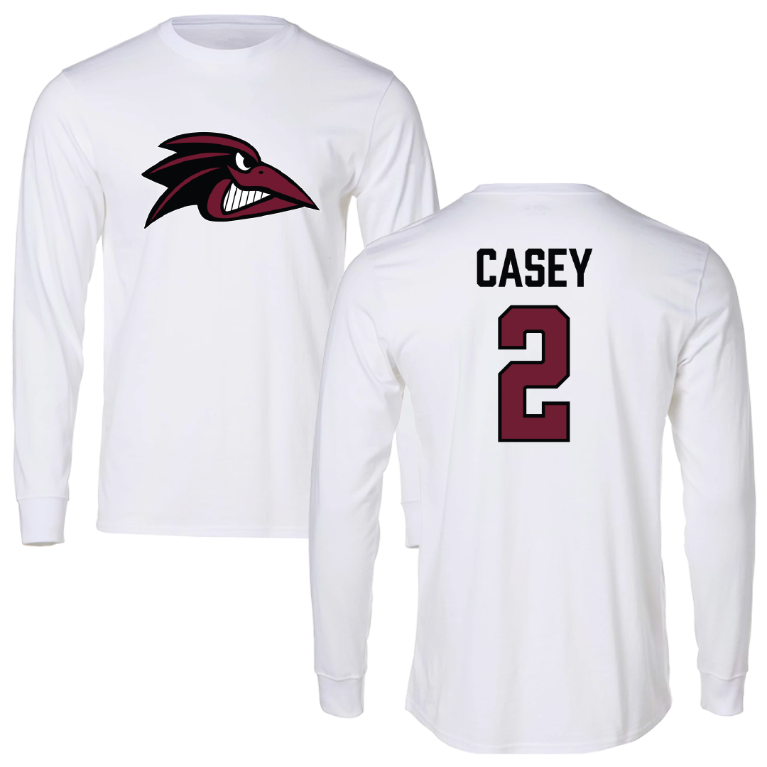 Franklin Pierce University Lacrosse (M) White Performance Long Sleeve - #2 Colin Casey
